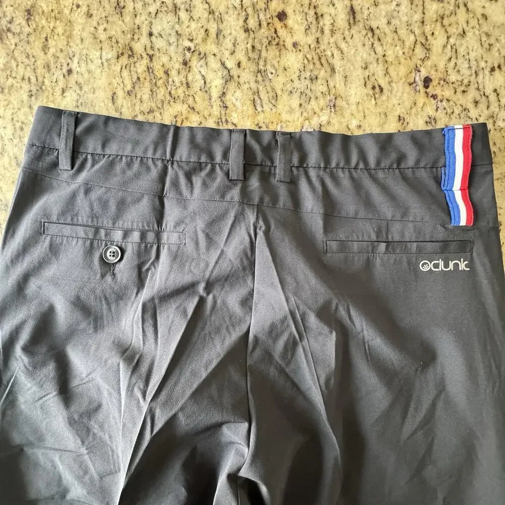 Oclunlc Golf Pants Mens Size 34 with 32 inch inseam Black